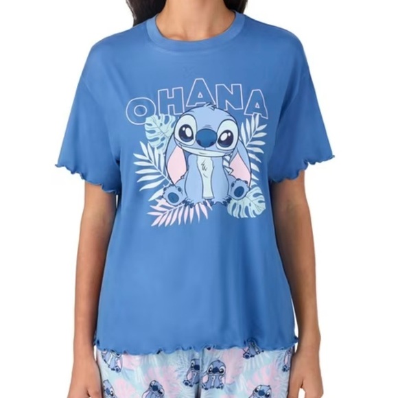 Disney Stitch Blue and Pink Pajama Set - Picture 3 of 8